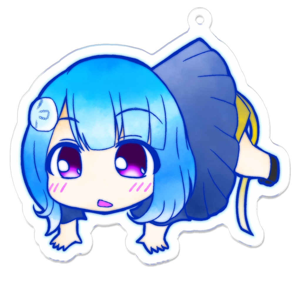 【雨傘みずみ】つままれアクリルキーホルダー(コーティング)