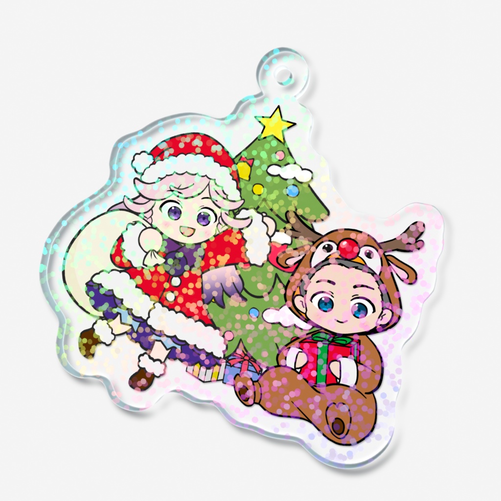 アクキー 凍星まるや+みずぺん ver.クリスマス(ホログラム)