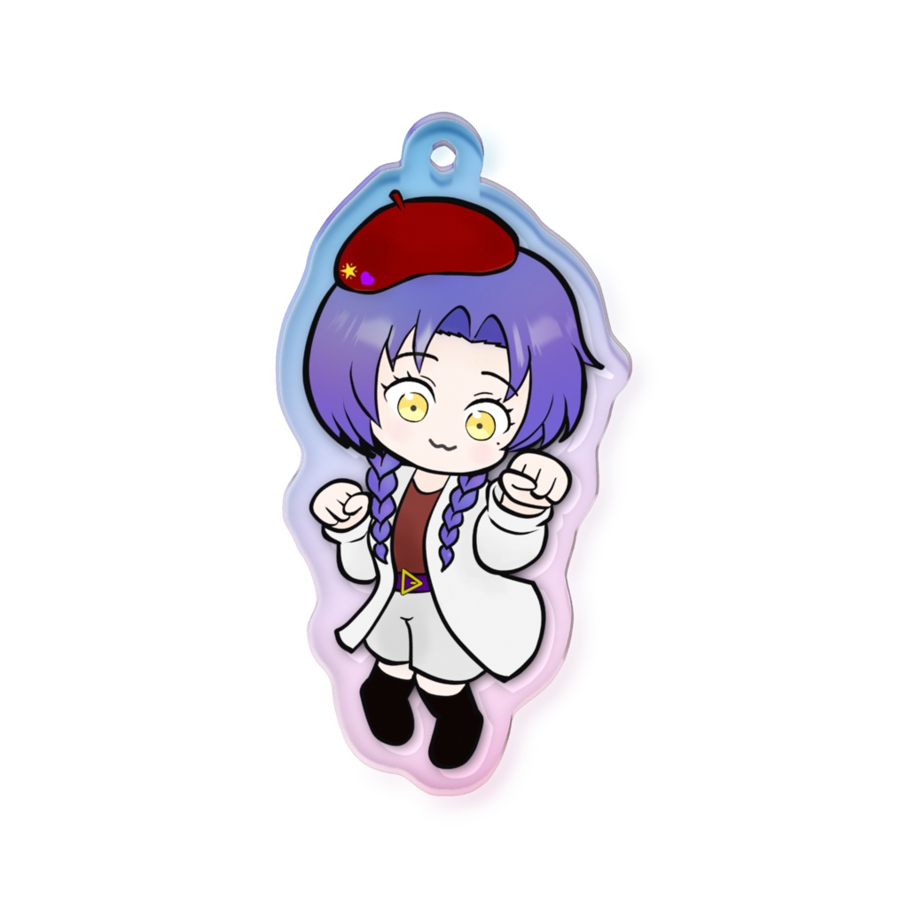 アクキー 星垣マイ ver.にゃーん(オーロラ)