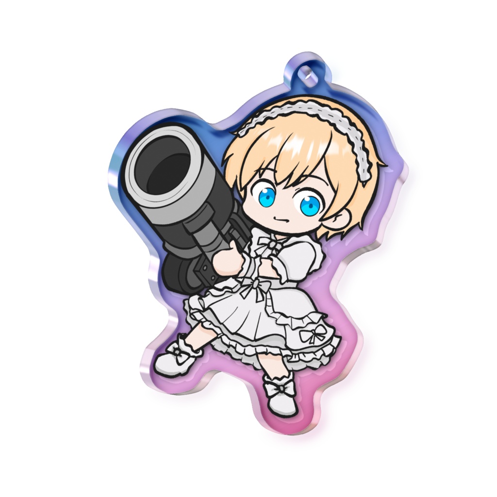 アクキー ジュン ver.重火器ん男の娘（オーロラ）