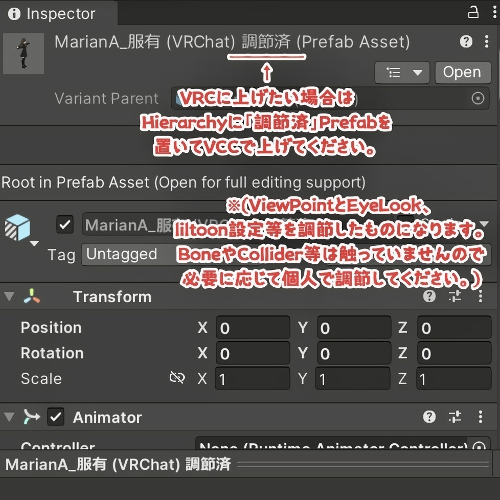 【VRC想定】MarianA_ 【VRoid素体】