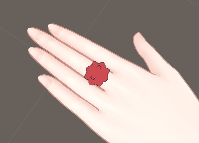 【VRChat想定】メンダコリング　指輪