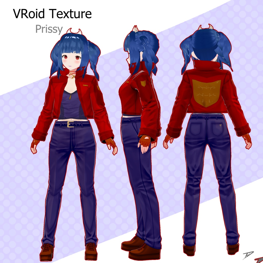 【VRoid texture】 Prissy