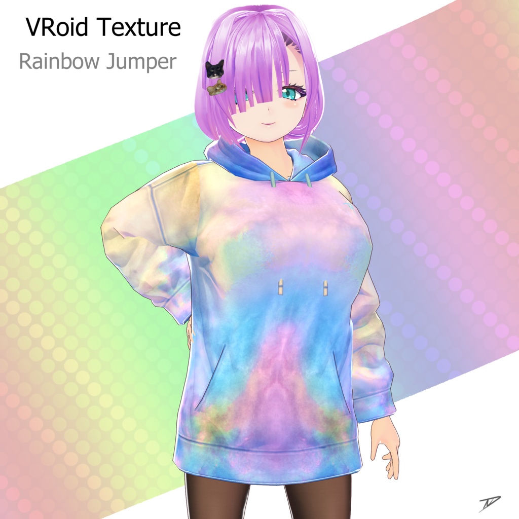 【VRoid texture】 Rainbow Jumper