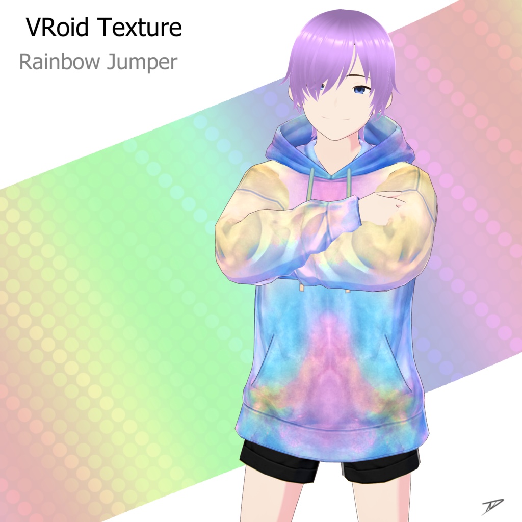 【VRoid texture】 Rainbow Jumper