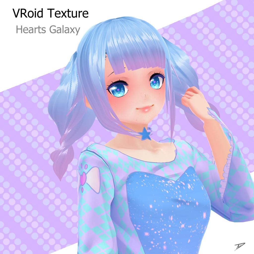【VRoid texture】 Hearts Galaxy 