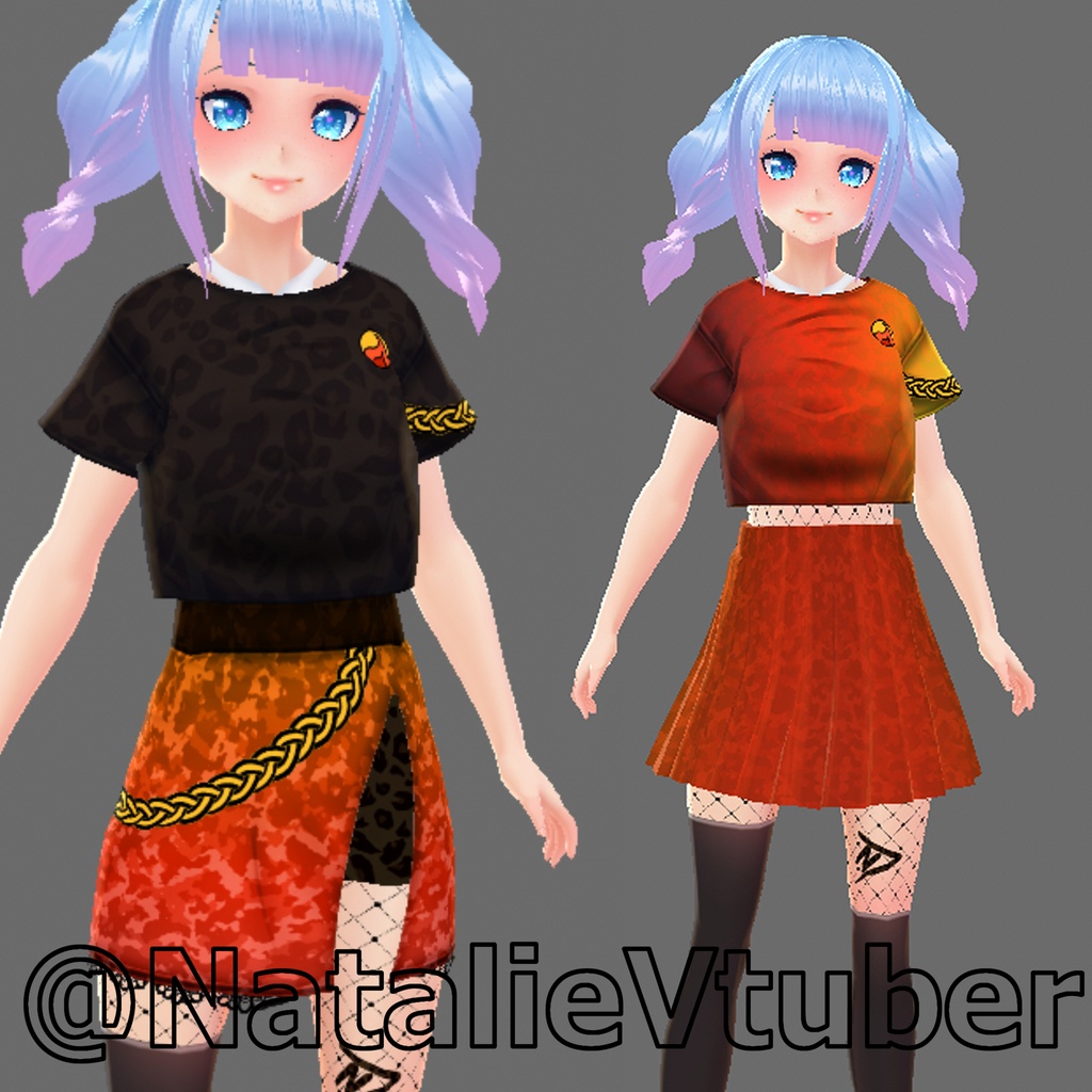 Drawing & Illustration VRoid Texture New Earth Hoodie and Skirt Clothes ...