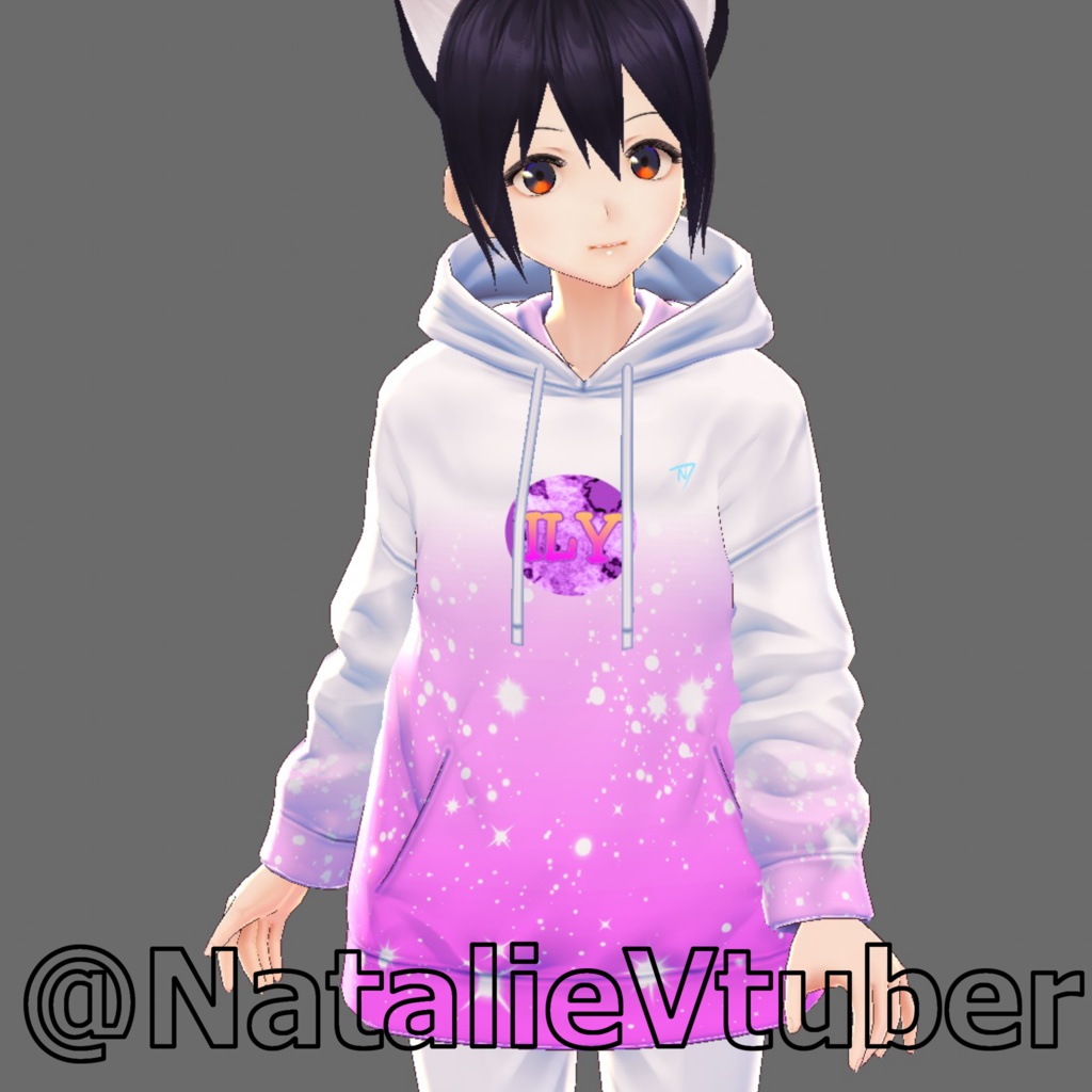 【VRoid texture】 ily Gradient Jumper PINK