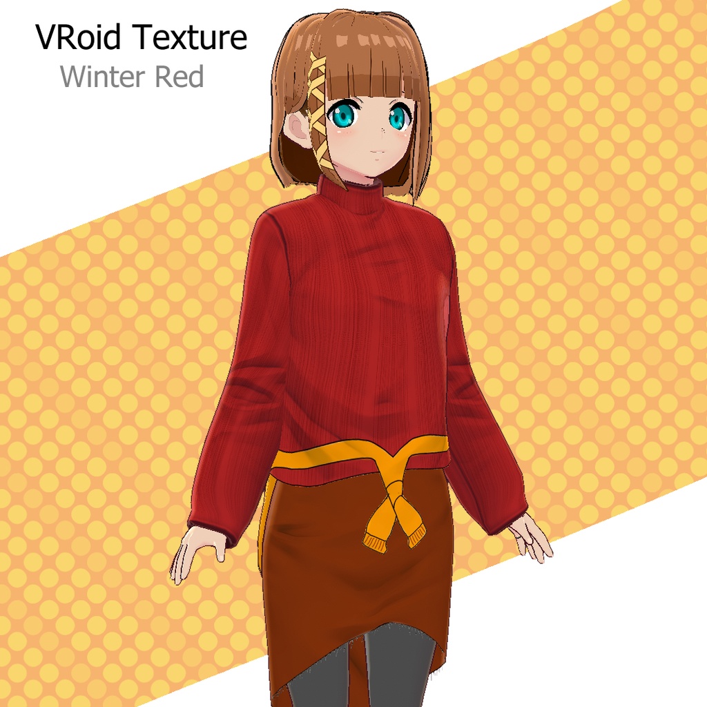 【VRoid texture】 Winter Red
