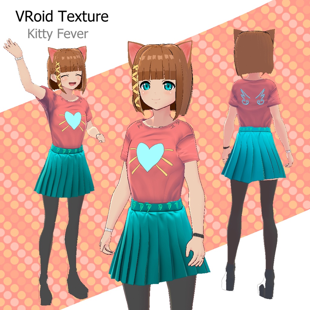 【VRoid texture】 Kitty Fever