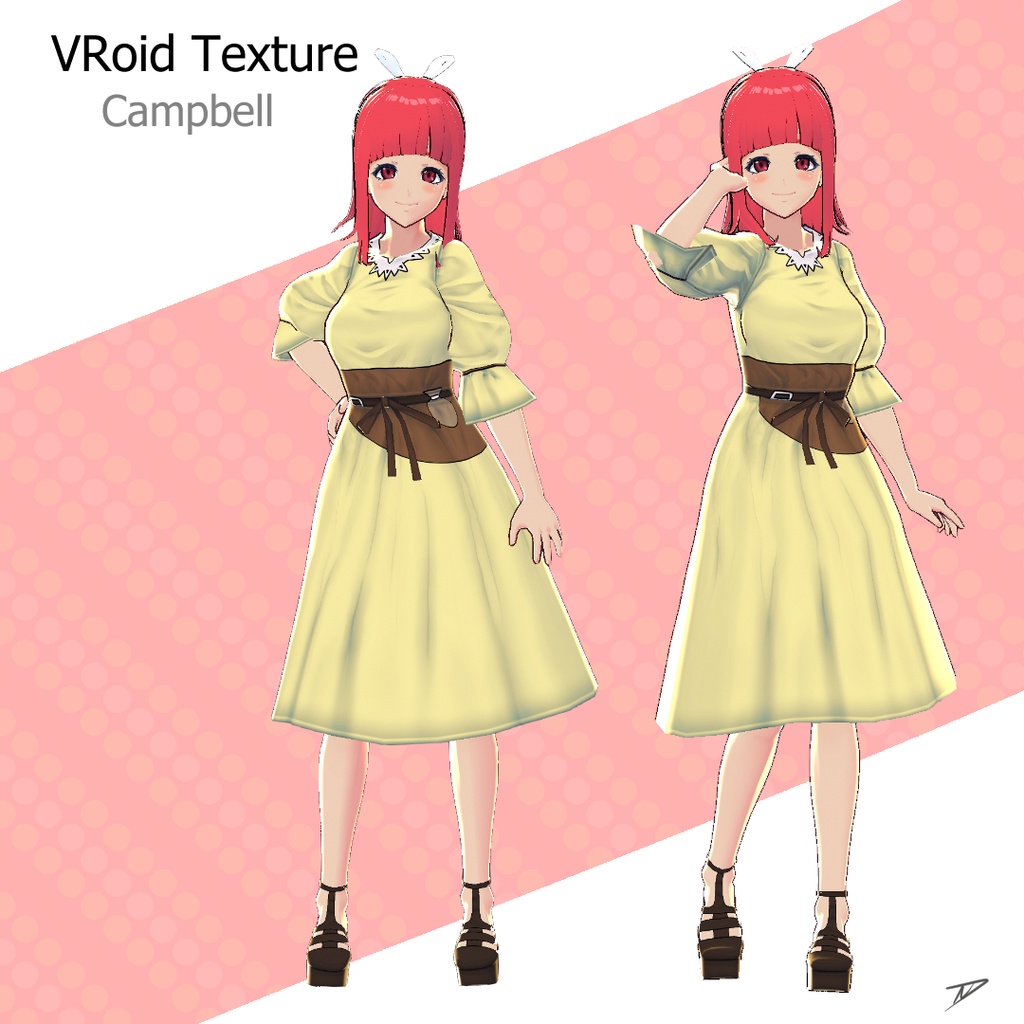【VRoid Texture】Campbell Dress and Shoes