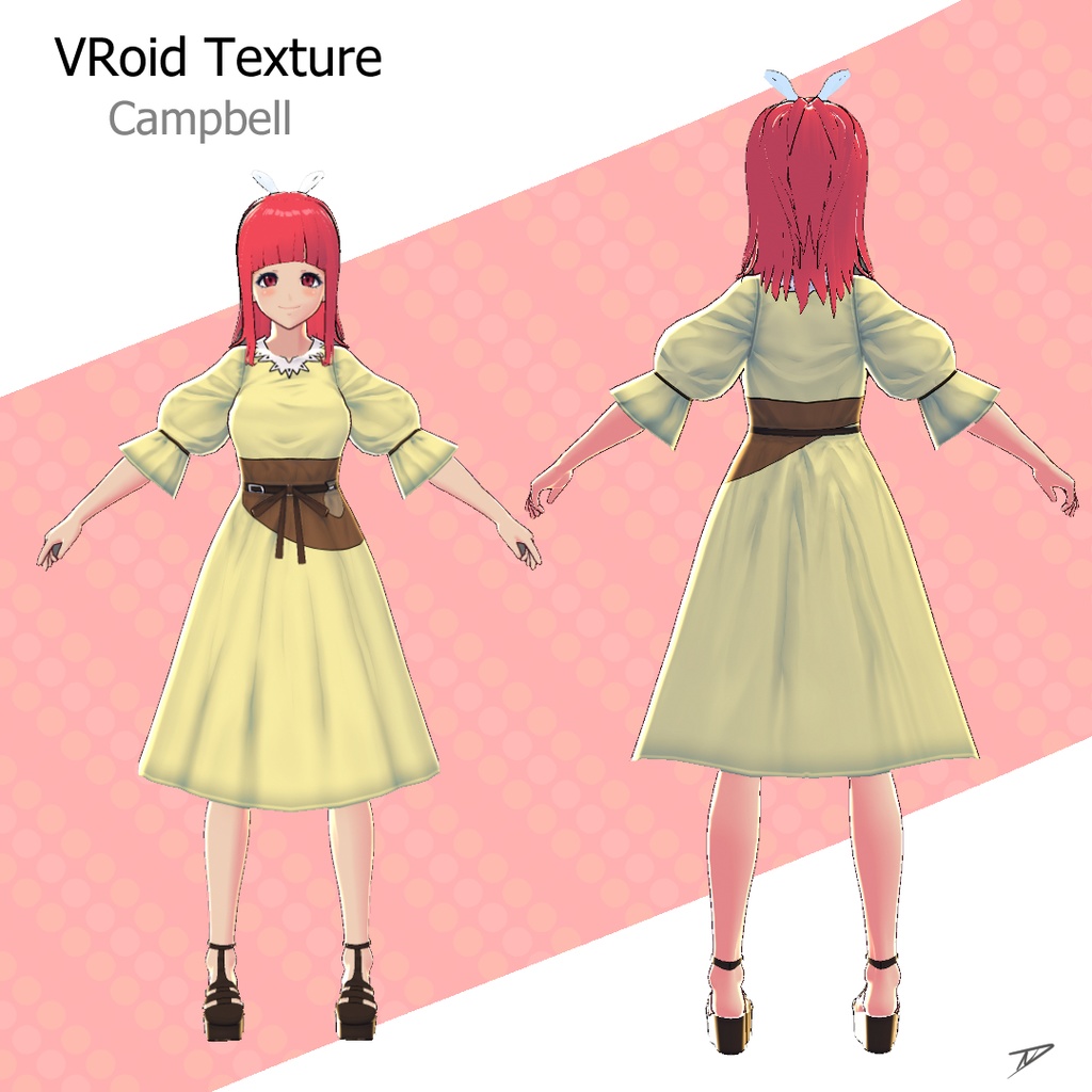 【VRoid Texture】Campbell Dress and Shoes