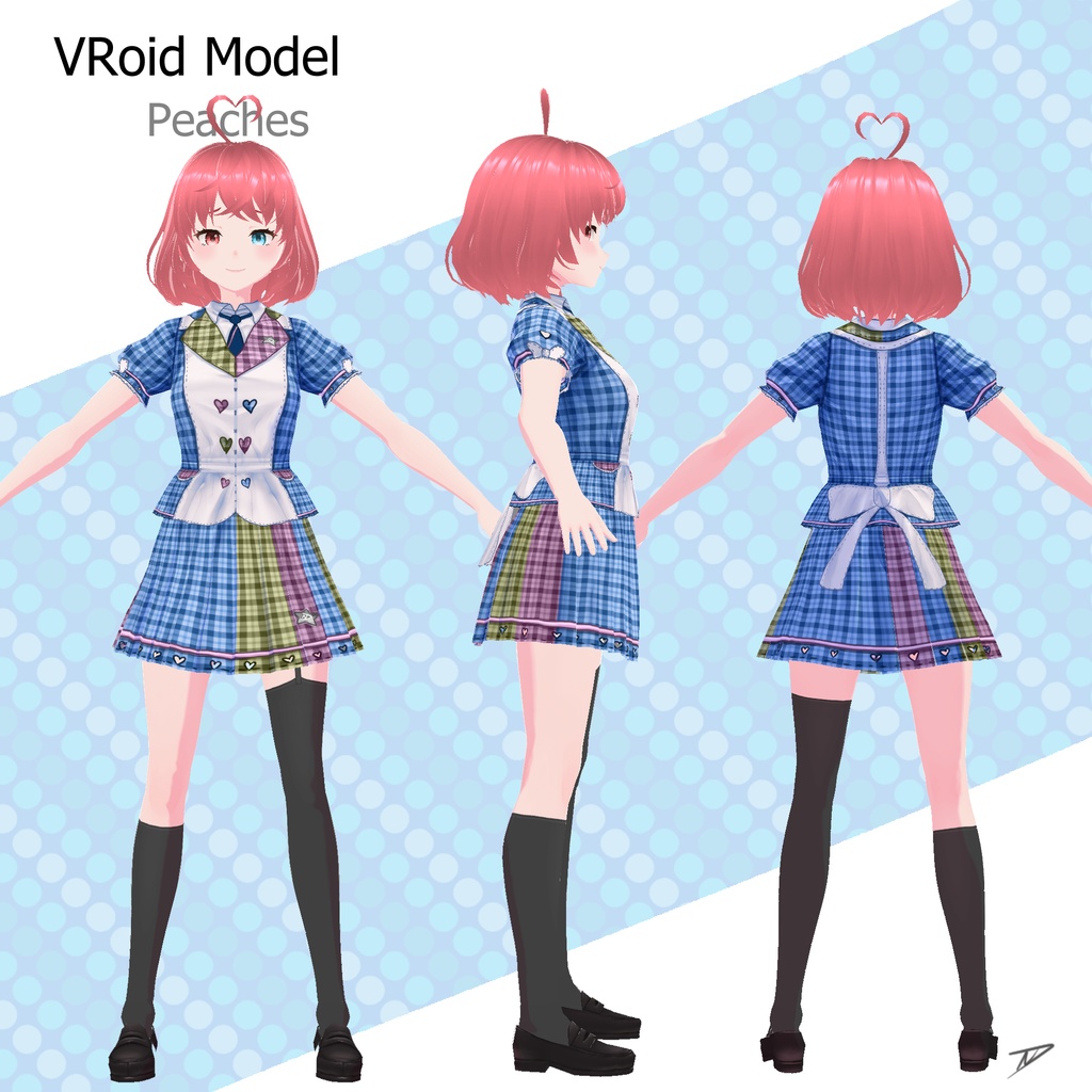 3D VTuber Model - VRoid Model / Peaches