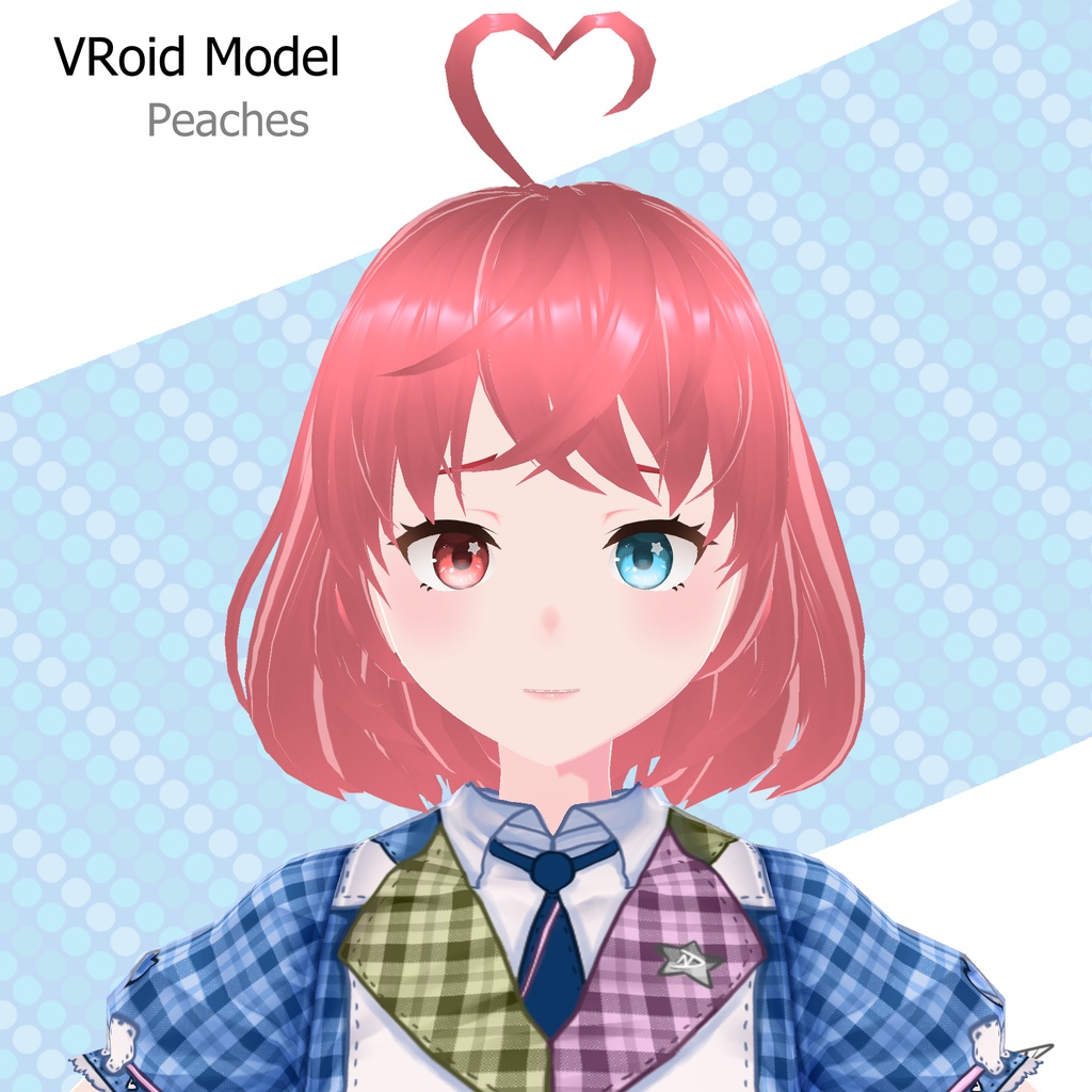 3D VTuber Model - VRoid Model / Peaches