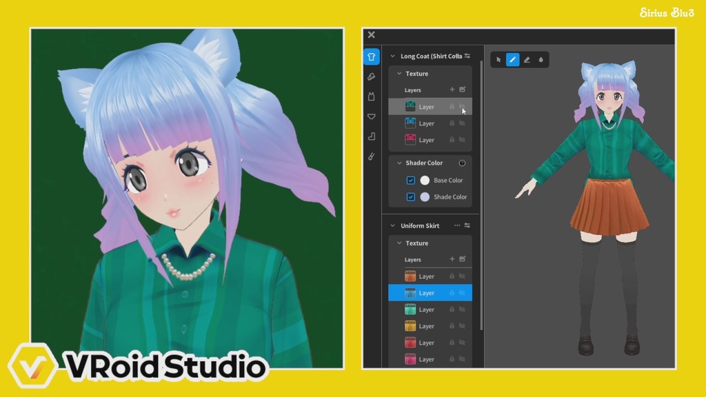 【VRoid Preset】 Semi Formal 1 - Multiple colour options, VRoid Clothes