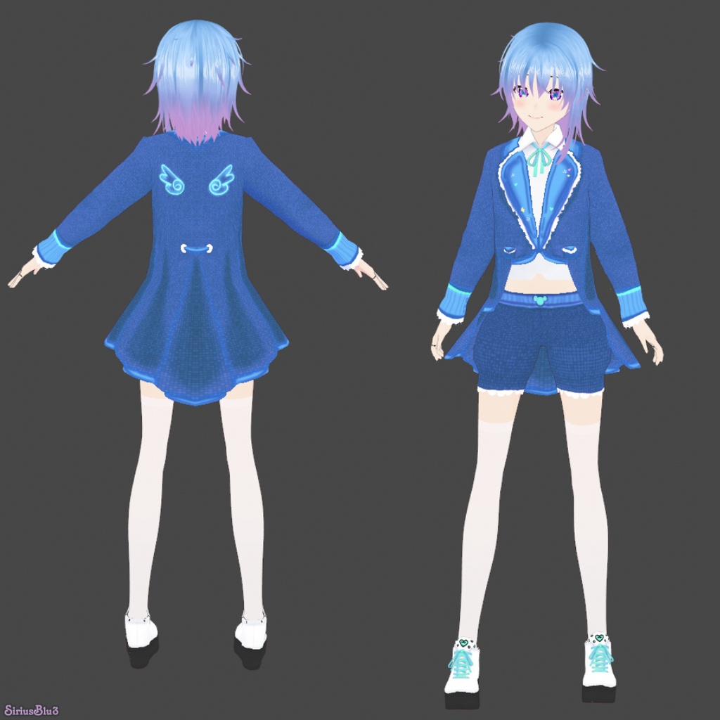 VRoid Clothes Idol Suit / VRoid custom item preset and textures