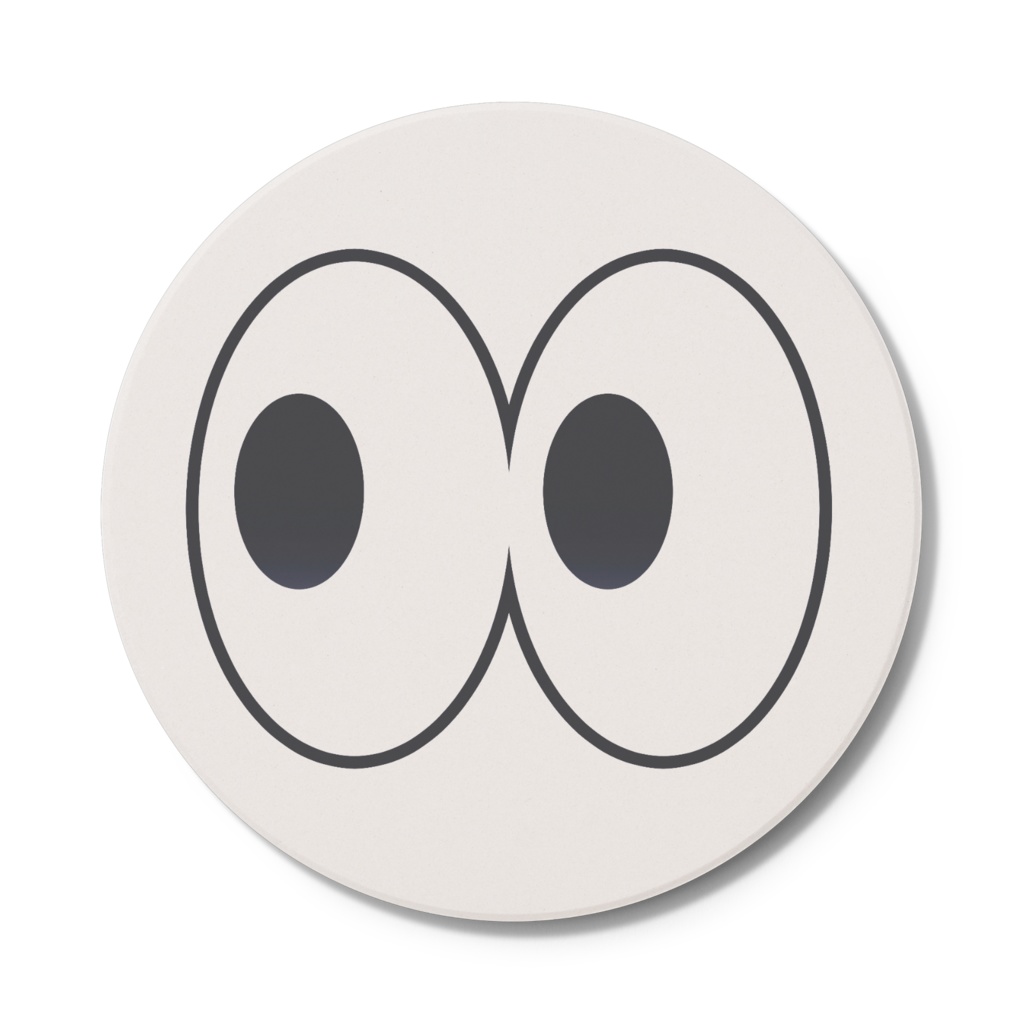 みてるコースター白