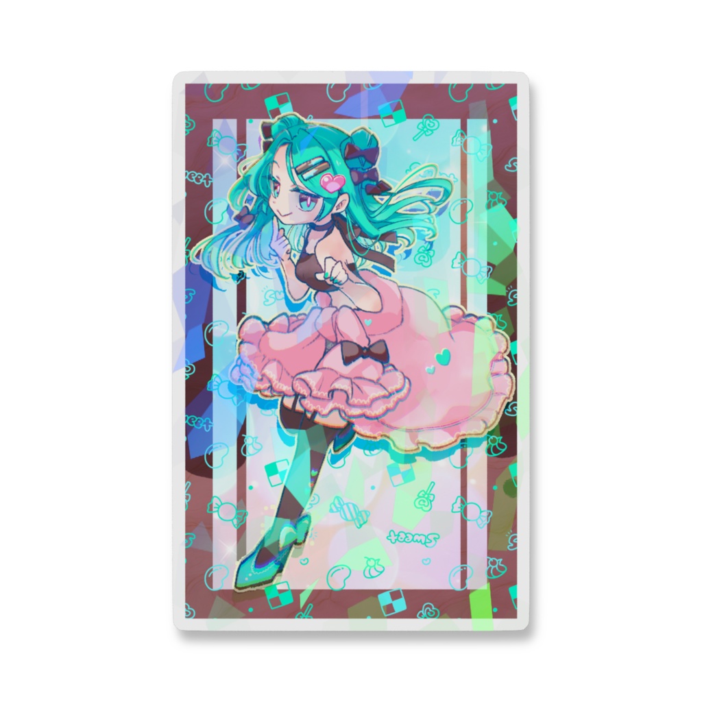 創作・チョコミントアイス娘