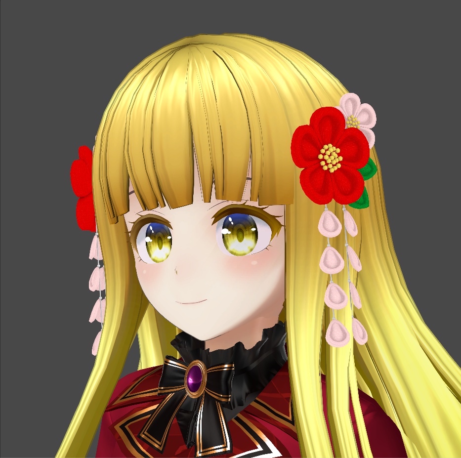 3Dモデル 梅の花飾り