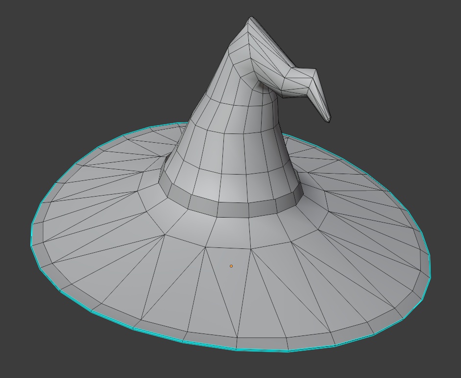 3Dモデル 魔女帽子