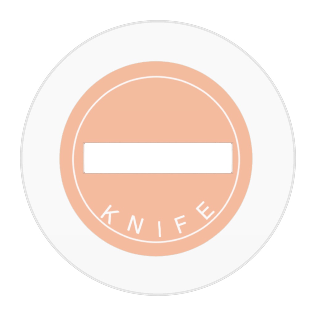 【殺人カンパニー】ナイフのコラボカフェ風アクリルフィギュア