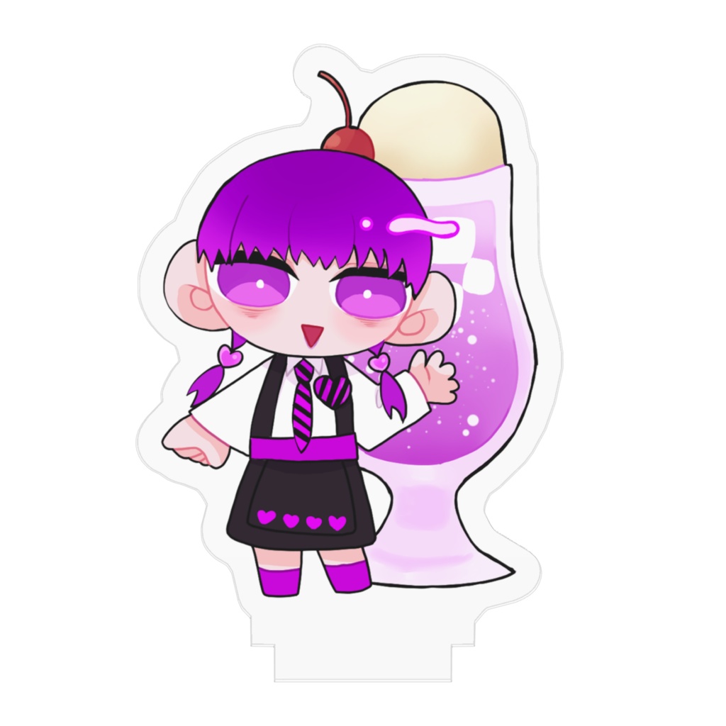 【殺人カンパニー】モルヒネのコラボカフェ風アクリルフィギュア