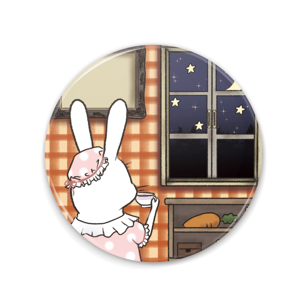 真夜中のうさぎミラー