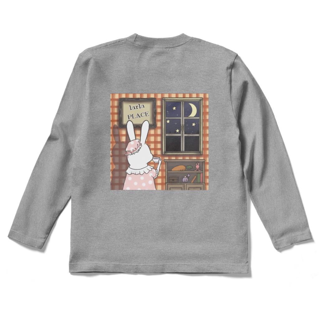 夜うさロングTシャツ - LARLA SHOP - BOOTH