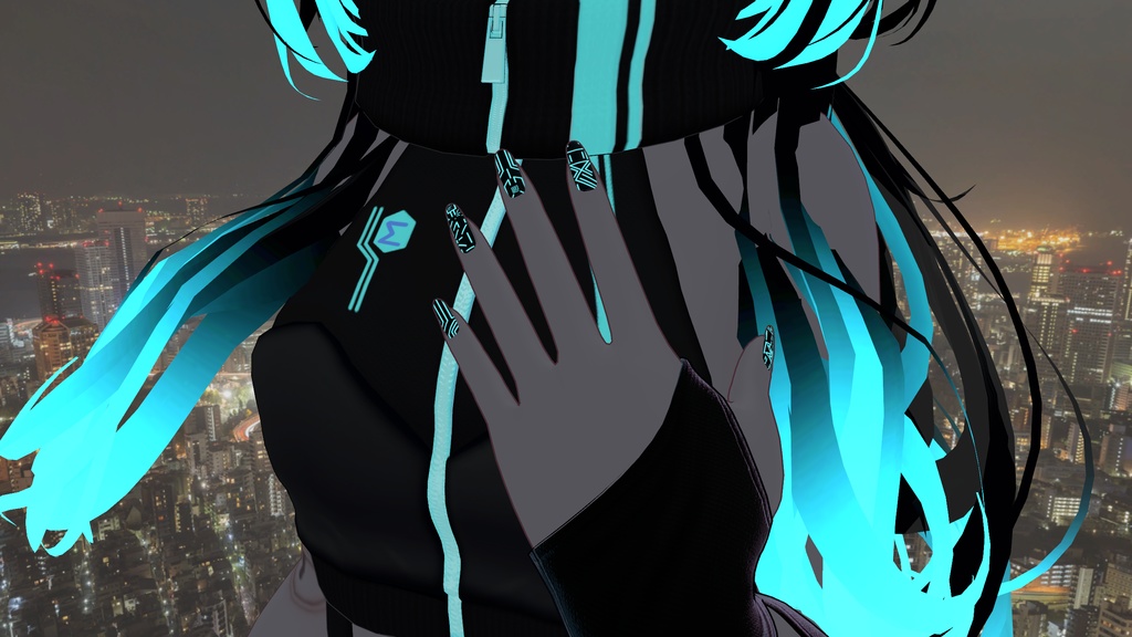 〈rurune/ルルネ対応〉 CN__ネイルテクスチャ cyber nail