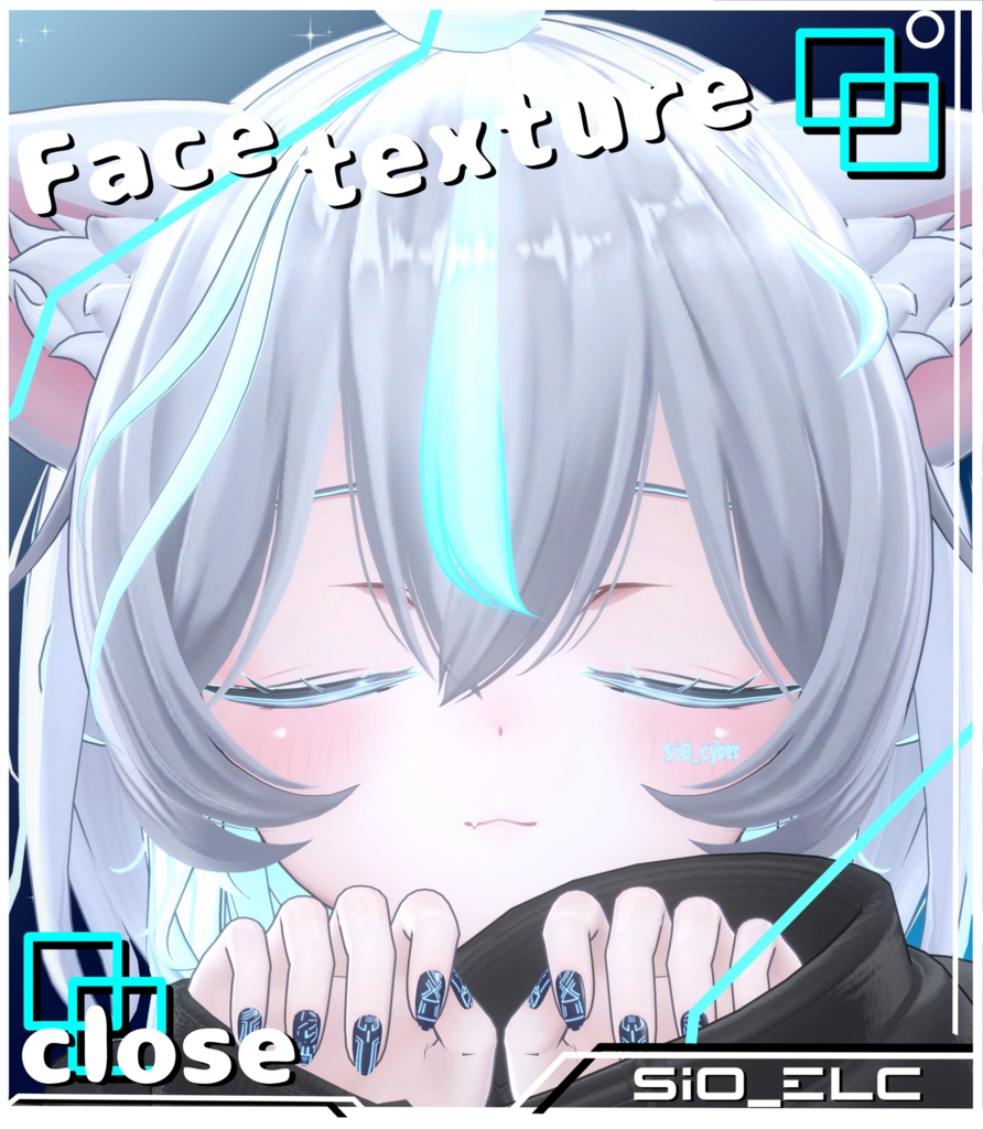 【sio対応】 Sio_ELeCtro body+face+eye texture