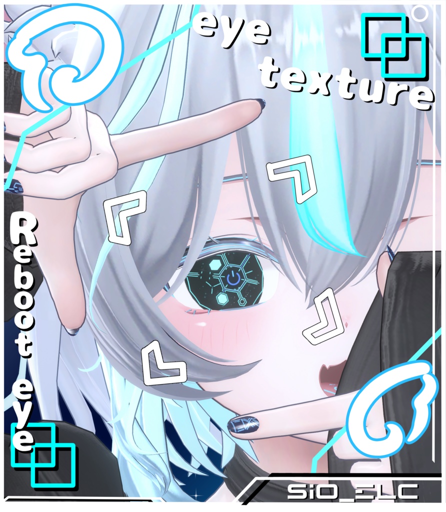 【sio対応】 Sio_ELeCtro body+face+eye texture