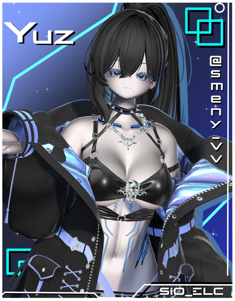 【sio対応】 Sio_ELeCtro body+face+eye texture