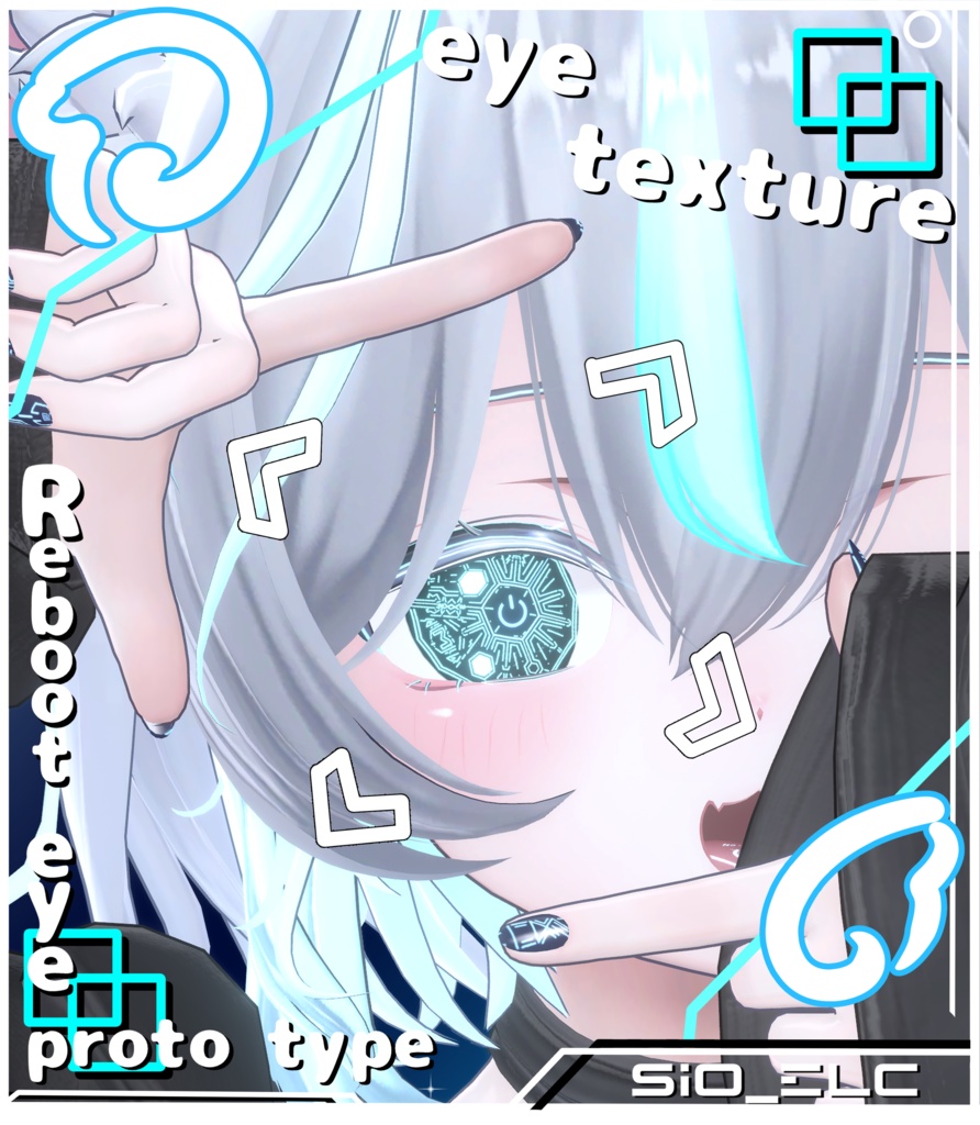 【sio対応】 Sio_ELeCtro body+face+eye texture