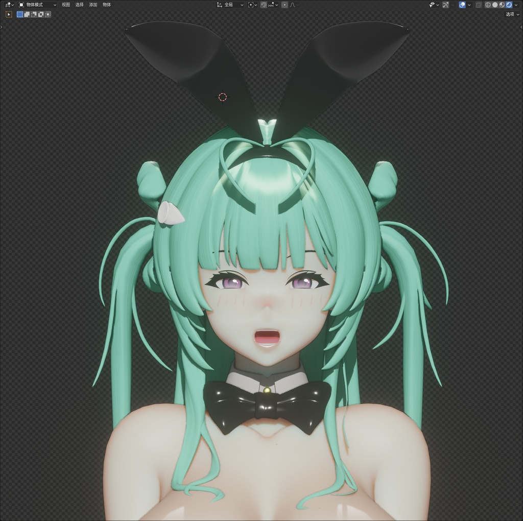 【ニケ】 ソーダ:トゥインクルバニーの3Dモデル MMD版とRigify版が含まれます