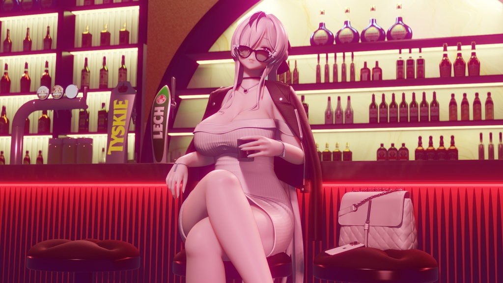 【NIKKE】 Cinderella 3D model Blend file includes MMD ver and Rigify ver.