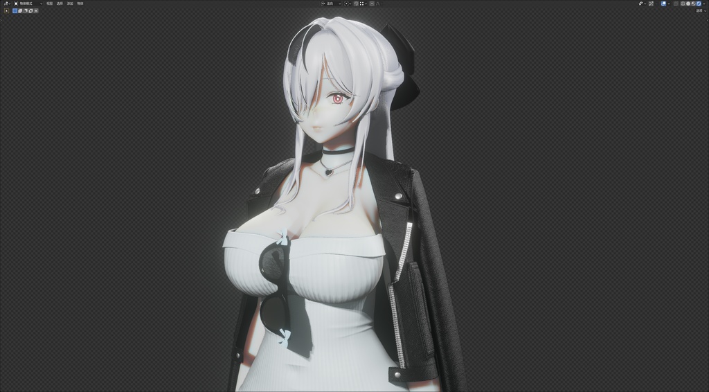 【NIKKE】 Cinderella 3D model Blend file includes MMD ver and Rigify ver.