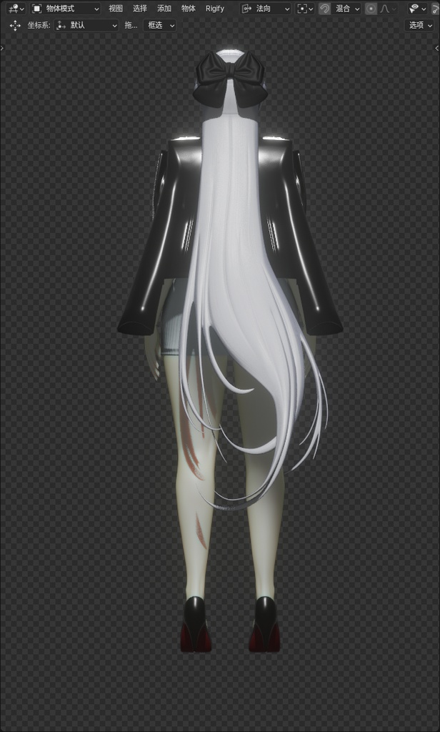 【ニケ】 シンデレラ の 3D モデル MMD版とRigify版が含まれます