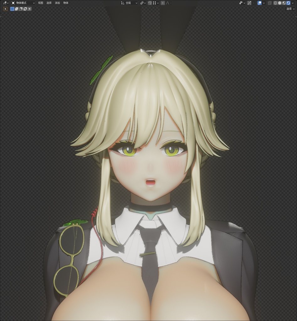 【ニケ】 エード の 3D モデル MMD版とRigify版が含まれます