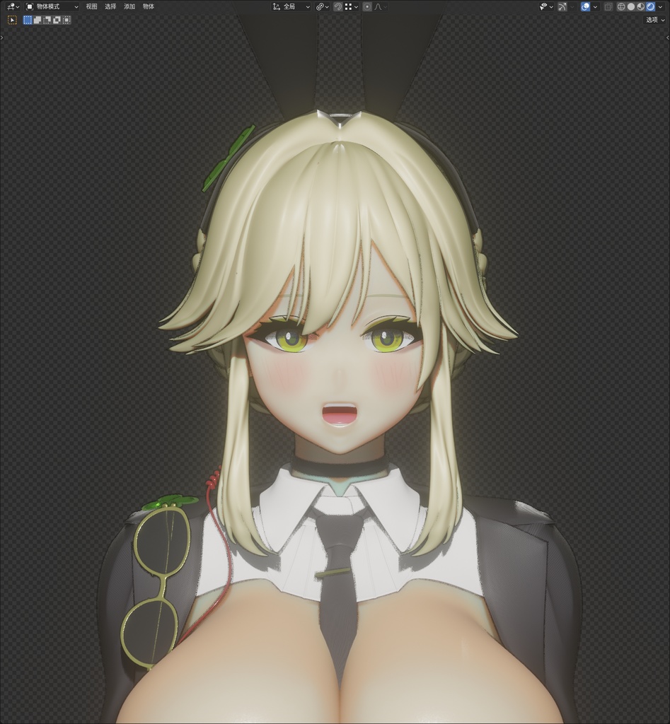 【ニケ】 エード の 3D モデル MMD版とRigify版が含まれます