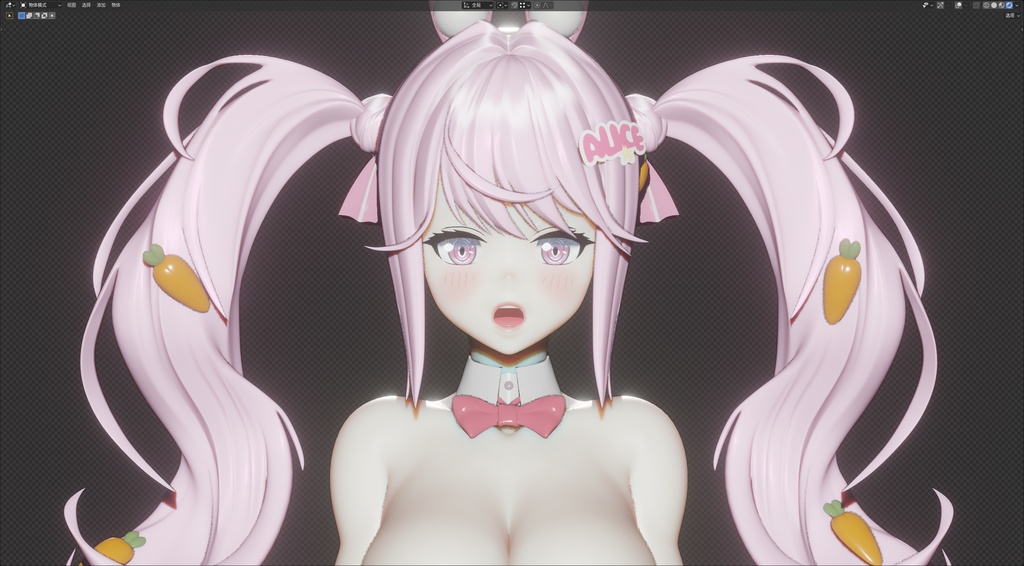 【NIKKE】 Alice: Wonderland Bunny 3D model includes MMD ver and Rigify ver.