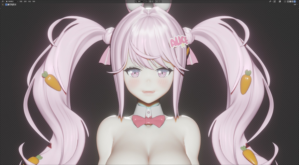 【NIKKE】 Alice: Wonderland Bunny 3D model includes MMD ver and Rigify ver.