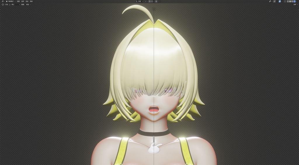 【ニケ】 エレグの3Dモデル MMD版とRigify版が含まれます