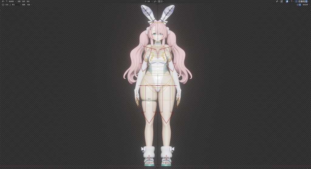 【BrownDust2】 テル Tyr の3Dモデル MMD版とRigify版が含まれます