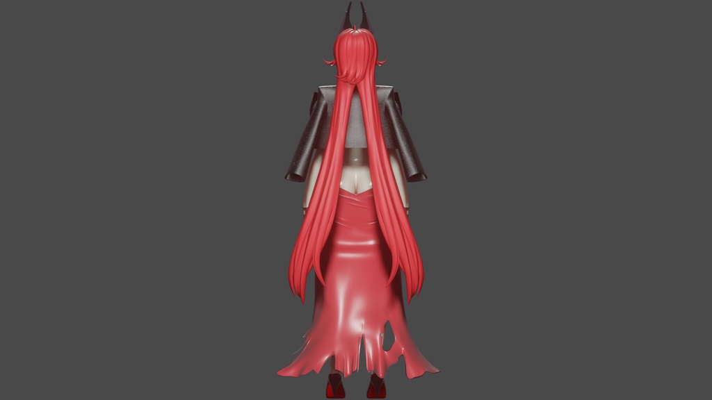 【ニケ】 レッドフード の3Dモデル MMD版とRigify版が含まれます