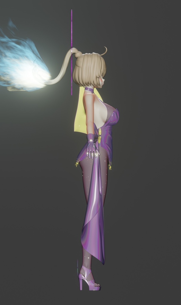 【ニケ】 アニス:スターの3Dモデル MMD版とRigify版が含まれます