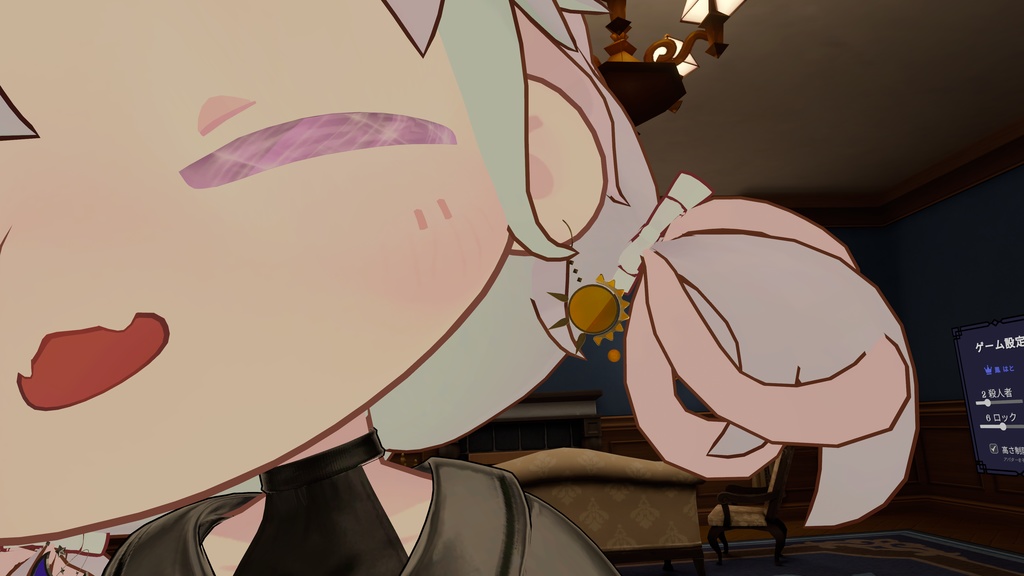 太陽と月のピアス