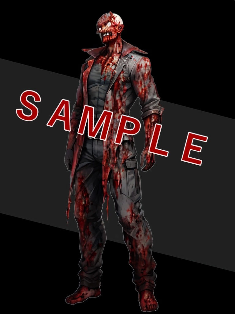 【apng】動くダメージエフェクト(血しぶき)+敵っぽい立ち絵8種のおまけつき