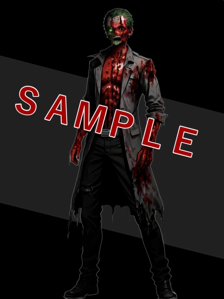 【apng】動くダメージエフェクト(血しぶき)+敵っぽい立ち絵8種のおまけつき