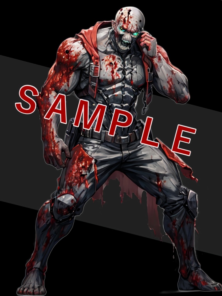 【apng】動くダメージエフェクト(血しぶき)+敵っぽい立ち絵8種のおまけつき