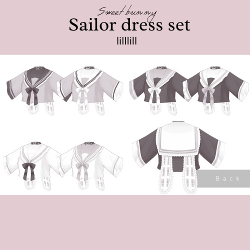 【lilllill04】sweetbunny Sailor dress set
